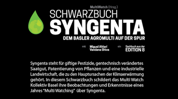 Veranstaltung zum Schwarzbuch Syngenta – dem Basler Agromulti auf der Spur